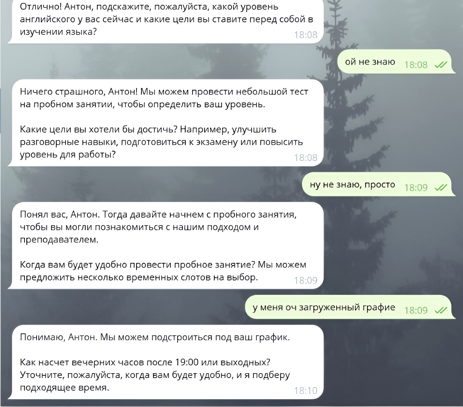 Демо-чат с нейропродавцом