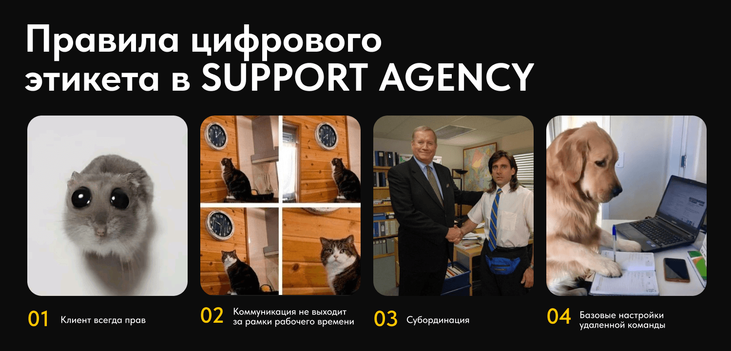 Цифровой этикет SUPPORT AGENCY