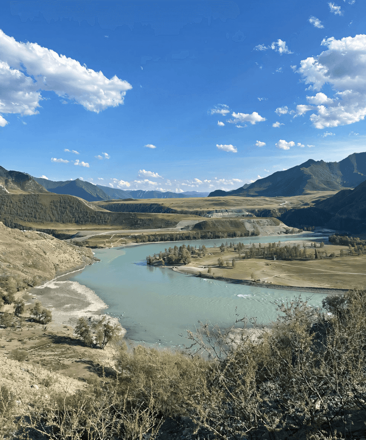 Слияние рек Чуи и Катуни