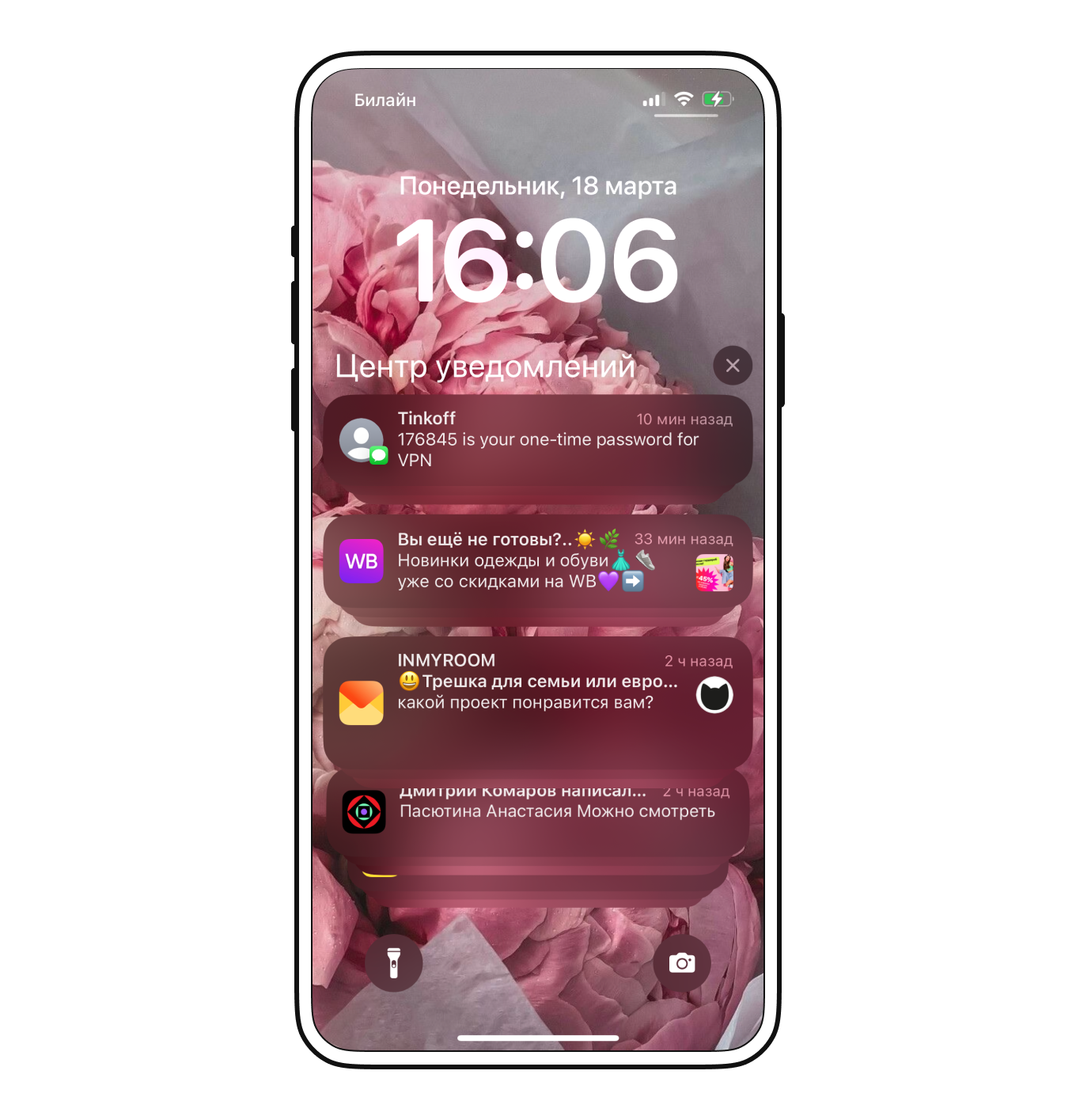 Экран iPhone