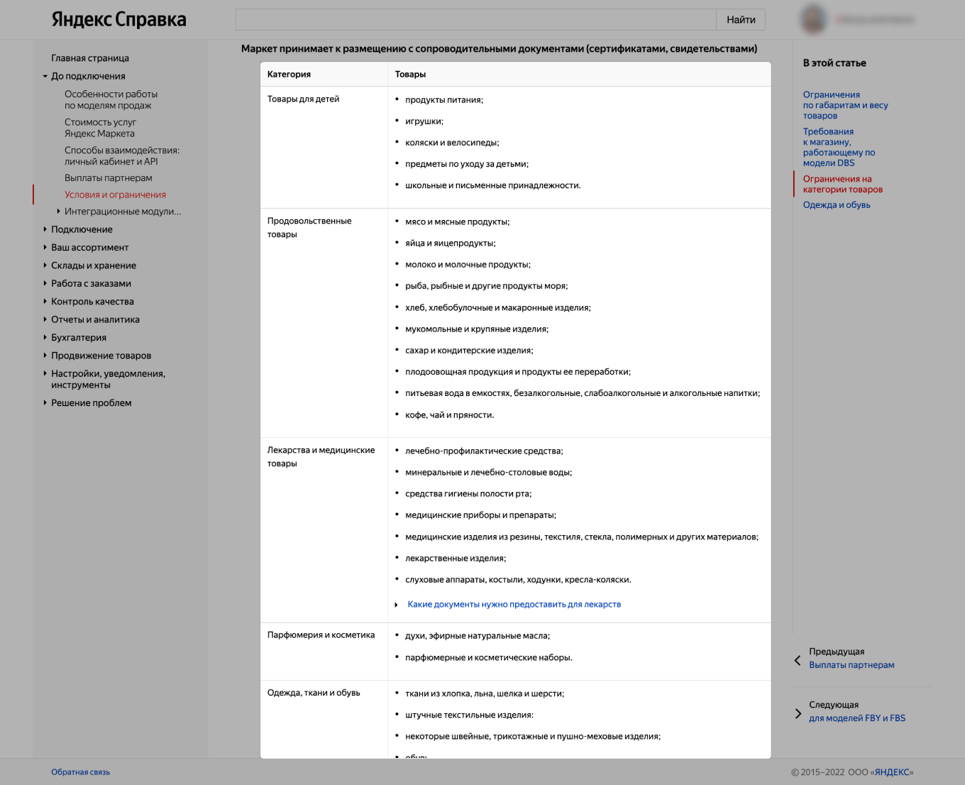 Какие документы нужны для Яндекс Маркета