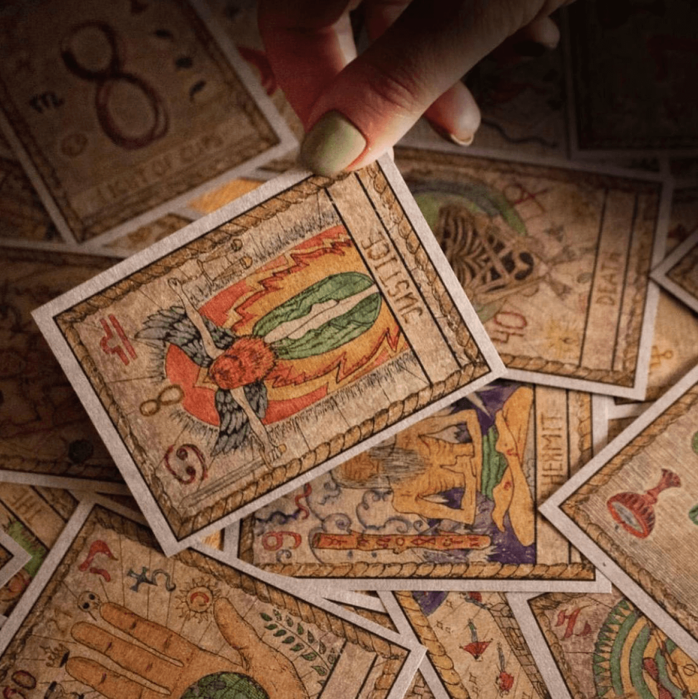 Обложки и изнанки карт Таро
