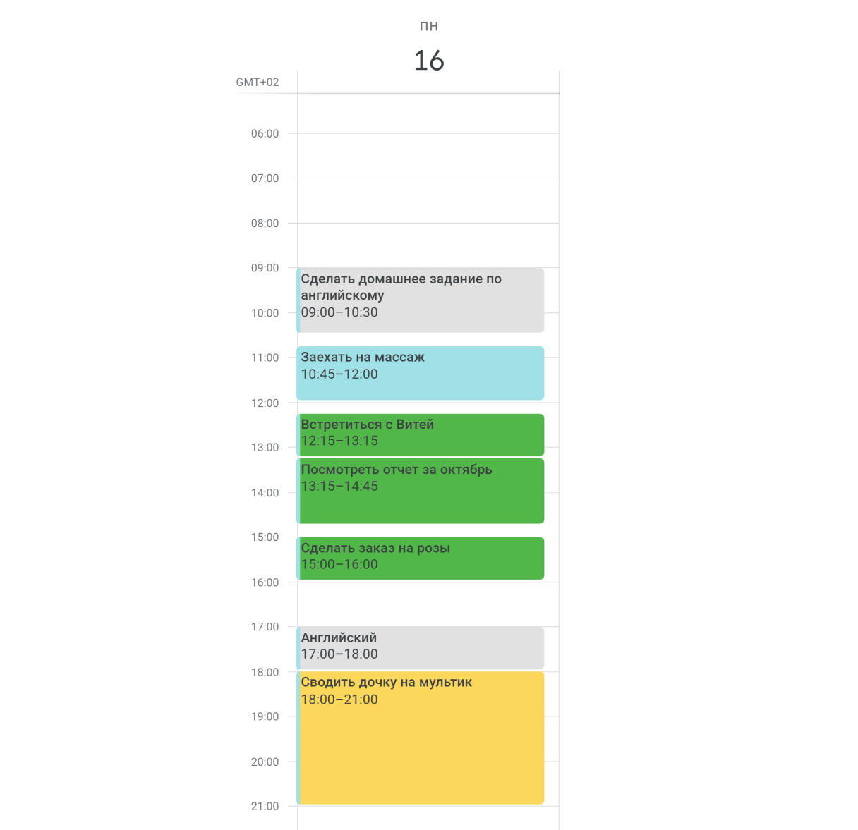 Распределение задач в рабочем календаре