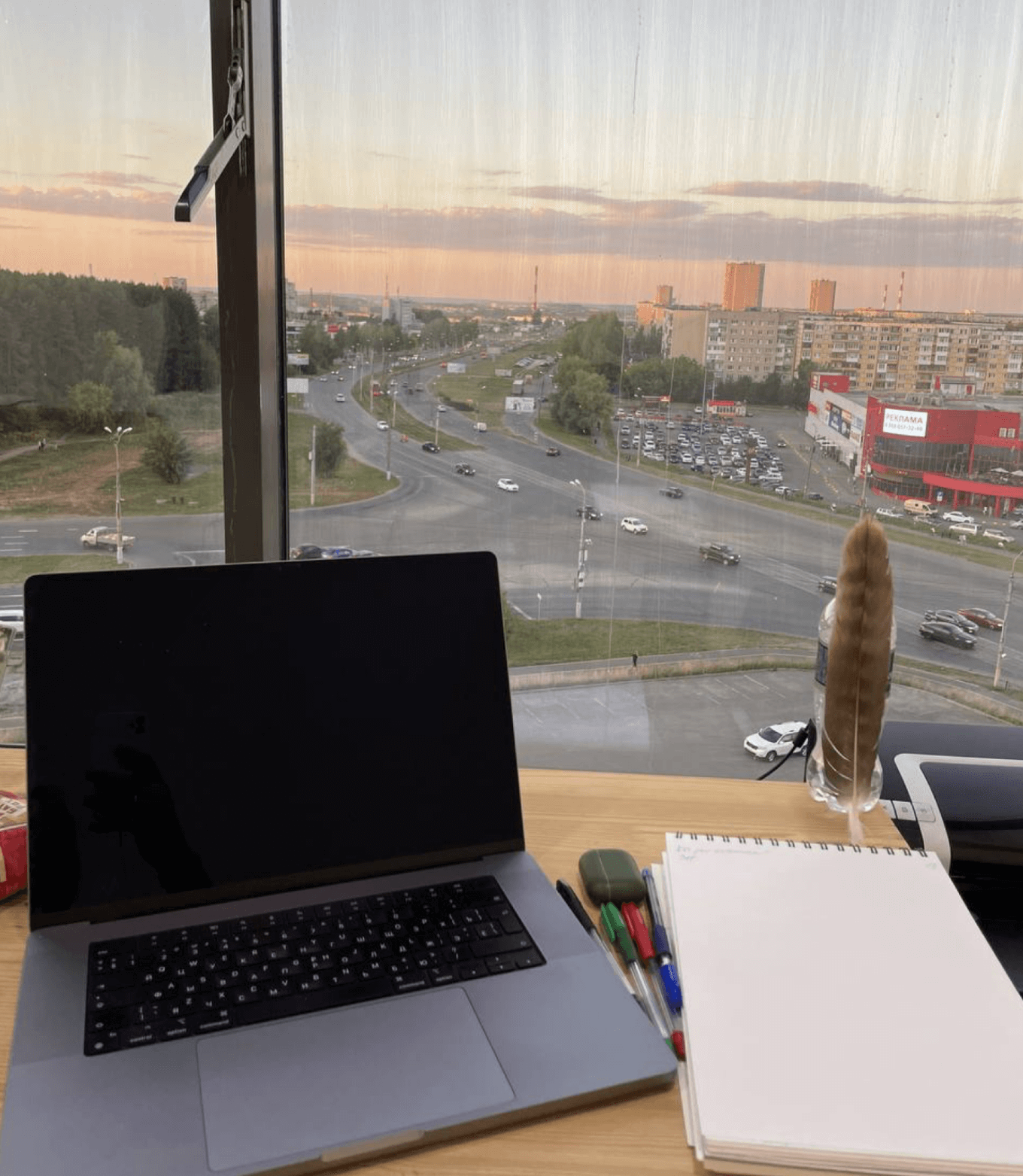 Вид из окна офиса в Ижевске